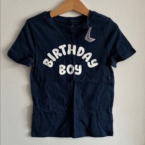 Old Navy Navy Blue 'Birthday Boy' Short Sleeve Tee